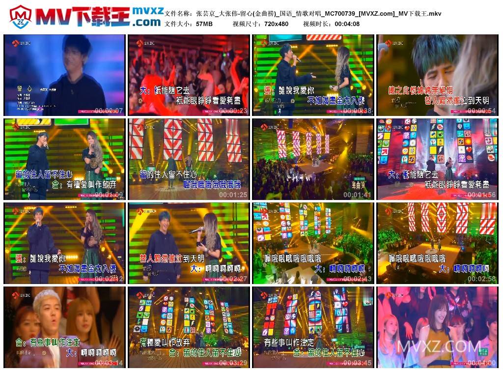 张芸京_大张伟-留心(金曲捞)_国语_情歌对唱_MC700739